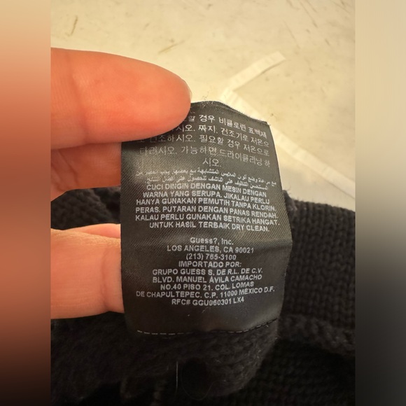 Guess Women's Medium Sweater Zip Cowl Neck Pullover Tunic Long Sleeve Heavy Knit - Picture 13 of 16